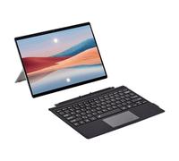 Denash Wireless Backlit Bluetooth Keyboard, Magnetic Ultra Slim Bluetooth5.0 Tablet Keyboard with Colorful Backlight and Touchpad, External Wireless Keyboard for Pro 3 4 5 6 7 (Black)