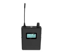 Denash Wireless IEM Receiver 902-928mhz Digital LCD Display Earphone, Indoor 50m Outdoor 100m, 3.5mm Jack, 10 Hours Working Time, 4 Ear Tips, LCD Display Screen