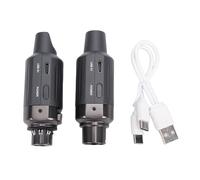 Denash Wireless Microphone System, 7 Channel UHF Wireless Microphone Transmitter and Receiver with 800mAh Battery, for Dynamic Mic Speaker PA System