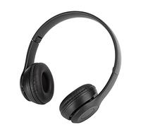 Denash Wireless Onset on the Ear for Noise Reduction Music, Folding Stereo Headphones for Online Games, Black (Black)