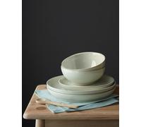 Denby 12 Piece Linen Coupe Dinner Set Cream