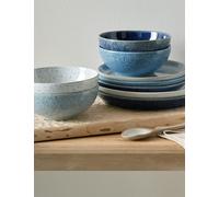 Denby 12 Piece Studio Blue Dinner Set Blue Mix