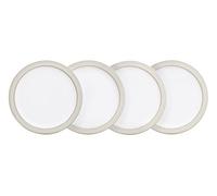 Denby 375041103 Natural Canvas Plate Set, Cream, Small, Set of 4