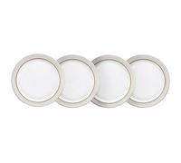 Denby 375041105 Natural Canvas Dinner Plate Set, Cream, Set of 4, 27 x 27 x 2.5 cm