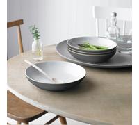 Denby 4 Piece Stoneware Pasta Bowls - Fossil Grey