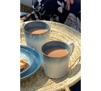 Denby Azure Haze Set of 2 Large Mugs in Green Denby Green