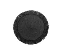 Denby Black Natural Round Set Of 4 Placemats -