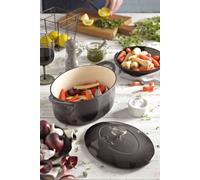 Denby Cast Iron 28cm Oval Casserole in Black Denby Black