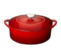 Denby Cast Iron 28cm Oval Casserole Red