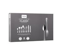 Denby Classic Cutlery Set - 44 Piece 18/10 Stainless Steel Flatware Set - Traditional Design with Mirror Finish - Dishwasher Safe Tableware - Knife, Fork & Spoon Set - Family Dining