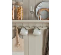 Denby Elements Set of 4 Coffee Beaker/Mugs in Off-White Denby Off-White