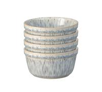 Denby - Halo Speckle Stoneware Ramekin Set of 4-170ml Capacity Souffle Dish For Baking, Cooking - Oven Proof, Microwave & Dishwasher Safe - Reactive Glaze Ceramic Bowls For Creme Brulee, Dessert
