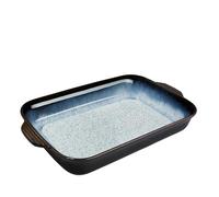 Denby - Halo Stoneware Large Oven Dish - 39.5cm Rectangular Oven Proof 3L Capacity Ceramic Dish For Cooking, Baking, Serving - Oven & Dishwasher Safe For Lasagne, Pies, Casseroles - Reactive Glaze