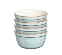 Denby - Heritage Pavilion Stoneware Ramekin Set of 4-170ml Capacity Souffle Dish For Baking, Cooking - Oven Proof, Microwave & Dishwasher Safe - Small Ceramic Bowls For Creme Brulee, Dessert