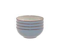 Denby - Heritage Terrace Cereal Bowls Set of 4-17cm Diameter, 820 Capacity - Dishwasher & Microwave Safe, Oven Proof Dishes for Soup - 1960's Inspired - Chip Resistant for Everyday Use