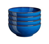 Denby Imperial Blue Set Of 4 Coupe Cereal Bowls