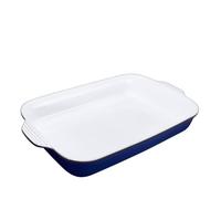 Denby - Imperial Blue Stoneware Large Oven Dish - 39.5cm Rectangular Oven Proof 3L Capacity Ceramic Dish For Cooking, Baking, Serving - Oven & Dishwasher Safe For Lasagne, Pies, Casseroles