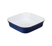 Denby - Imperial Blue Stoneware Oven Dish - 34cm Large Square, Oven Proof 2.15L Capacity Ceramic Dish For Cooking, Baking, Serving - Oven & Dishwasher Safe For Lasagne, Casseroles - Blue Glaze