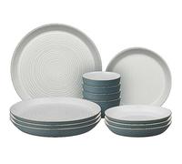 Denby Impression 12 Piece Dinner Set Charcoal