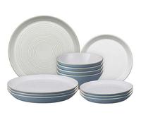 Denby Impression 12 Piece Tableware Set Blue