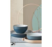 Denby Impression 12 Piece Tableware Set in Charcoal Denby Charcoal