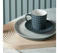 Denby - Impression Charcoal Blue Large Coffee Mug Set of 2 - 400ml Stoneware Ceramic Tea Mug Set - Dishwasher Safe, Microwave Safe
