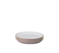 Denby Impression Set of 4 Medium Plates in Dusty Pink Denby Dusty Pink