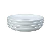 Denby Intro Stone White Medium Plate Set of 4, 21 centimeters