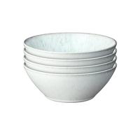 Denby - Kiln Green Cereal Bowl Set of 4-530ml Capacity, 16.5cm - Dishwasher & Microwave Safe Crockery - Tranquil & Soft Glaze Effect - Versatile Piece - Ceramic Stoneware - Chip & Crack Resistant