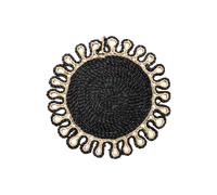 Denby Natural And Black Cornhusk Set Of 2 Placemats -