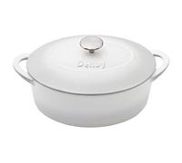 Denby - Natural Canvas Cast Iron Pot Oval Ø28 cm, White - White