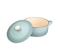 Denby - Pavilion Blue Cast Iron Casserole Dish - 4.05L Capacity Dutch Oven, Oven Safe Pot, Suitable For All Hob Types - Premium, Enamelled - Dishwasher Safe Cookware - 24cm, Round