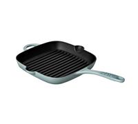Denby - Pavilion Blue Cast Iron Griddle Pan 25cm - Oven Safe, For All Hob Types, Induction, Gas, Electric, Non Stick