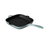 Denby - Pavilion Blue Cast Iron Griddle Pan 25cm - Oven Safe, For All Hob Types, Induction, Gas, Electric, Non Stick