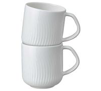 Denby Porcelain Arc Set of 2 Mugs Grey