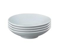 Denby Porcelain Arc Set of 4 Porcelain Pasta Bowls Grey