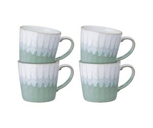 Denby Reactive Light Green Set Of 4 Mugs