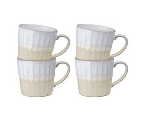 Denby Reactive Natural Set Of 4 Mugs
