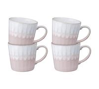 Denby Reactive Pink Set Of 4 Mugs