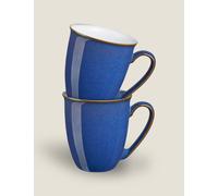 Denby Set of 2 Imperial Blue Mugs Blue Mix