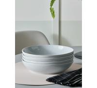 Denby Set of 4 Dove Grey Pasta Bowls Grey