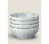 Denby Set of 4 Halo Speckle Cereal Bowls Blue Mix