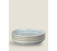 Denby Set of 4 Halo Speckle Side Plates Blue Mix