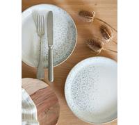 Denby Set of 4 Kiln Dinner Plates Natural Mix