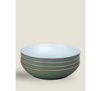 Denby Set of 4 Regency Green Pasta Bowls Green Mix