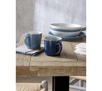 Denby Set of 4 Studio Blue Pasta Bowls Blue Mix