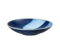 Denby - Studio Blue Accent Large Serving Bowl - 2500ml Capacity, 30cm - Dishwasher & Microwave Safe Crockery - Unique Hand Glaze Effect - Versatile Piece - Ceramic Stoneware - Chip & Crack Resistant
