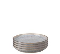 Denby Studio Grey Set Of 4 Small Coupe Plates