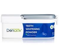 Denclov Dentist Approved Teeth Whitening Powder - Cool Mint + Limonene - 6 Month Supply - Removes Coffee, Tea, Wine, Smoking Stains - Enamel-Safe, Sensitivity-Free, Vegan - 40g