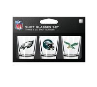 Denco Philadelphia Eagles 3 Pack Shot Glass Set